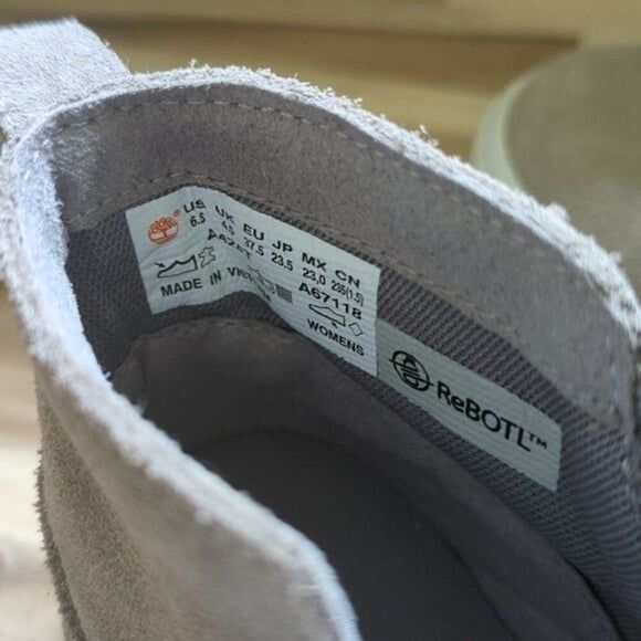 Timberland Skyla Bay Woman's Grey Suede Pull On Boots Shoes Sneakers Flats 6.5 - Picture 5 of 7